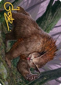 Owlbear Art Card (Gold-Stamped Signature) (15) [Art Series: Adventures in the Forgotten Realms]