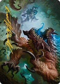 Basilisk Art Card (Gold-Stamped Signature) (9) [Art Series: Adventures in the Forgotten Realms]