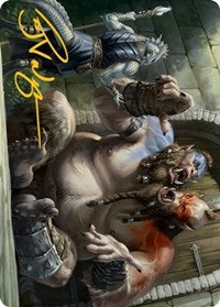 Ettin Art Card (Gold-Stamped Signature) (13) [Art Series: Adventures in the Forgotten Realms]