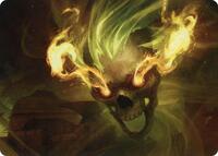 Flameskull Art Card (14) [Art Series: Adventures in the Forgotten Realms]