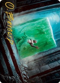 Gelatinous Cube Art Card (Gold-Stamped Signature) (7) [Art Series: Adventures in the Forgotten Realms]