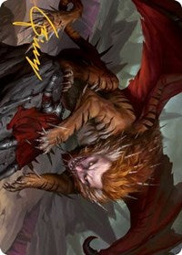 Manticore Art Card (Gold-Stamped Signature) (6) [Art Series: Adventures in the Forgotten Realms]