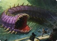 Purple Worm Art Card (3) [Art Series: Adventures in the Forgotten Realms]