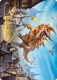 Tarrasque Art Card (Gold-Stamped Signature) (19) [Art Series: Adventures in the Forgotten Realms]