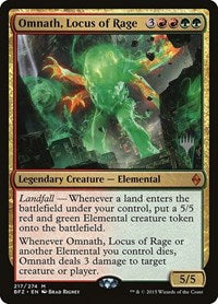 Omnath, Locus of Rage (217) [Promo Pack: Adventures in the Forgotten Realms]