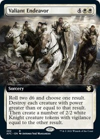 Valiant Endeavor (Extended Art) (282) [Commander: Adventures in the Forgotten Realms]