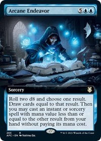 Arcane Endeavor (Extended Art) (283) [Commander: Adventures in the Forgotten Realms]