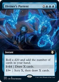 Diviner's Portent (Extended Art) (284) [Commander: Adventures in the Forgotten Realms]