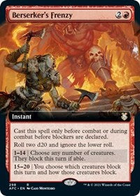 Berserker's Frenzy (Extended Art) (298) [Commander: Adventures in the Forgotten Realms]