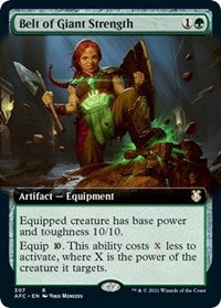 Belt of Giant Strength (Extended Art) (307) [Commander: Adventures in the Forgotten Realms]