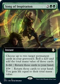 Song of Inspiration (Extended Art) (311) [Commander: Adventures in the Forgotten Realms]