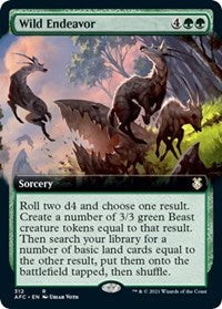 Wild Endeavor (Extended Art) (312) [Commander: Adventures in the Forgotten Realms]