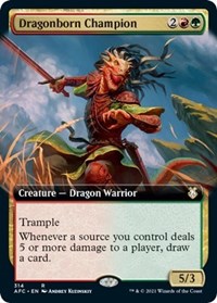 Dragonborn Champion (Extended Art) (314) [Commander: Adventures in the Forgotten Realms]
