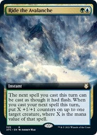 Ride the Avalanche (Extended Art) (325) [Commander: Adventures in the Forgotten Realms]