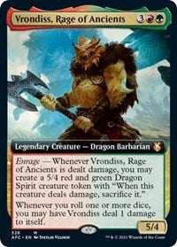 Vrondiss, Rage of Ancients (Extended Art) (328) [Commander: Adventures in the Forgotten Realms]