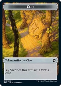 Clue // Treasure Double-Sided Token (10 // 15) [Commander: Adventures in the Forgotten Realms]