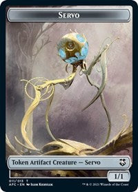 Servo // Zombie Double-Sided Token (11 // 9) [Commander: Adventures in the Forgotten Realms]