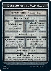 Dungeon of the Mad Mage // Lost Mine of Phandelver Double-Sided Token (20 // 21) [Adventures in the Forgotten Realms]