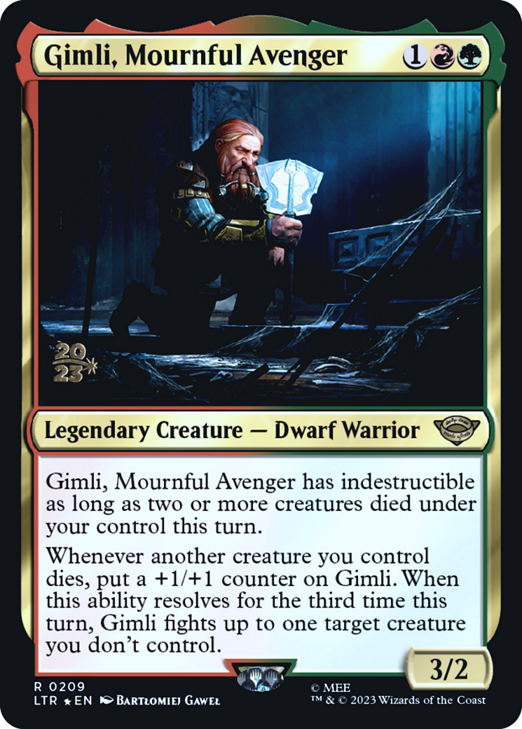 Gimli, Mournful Avenger (PRE-209S) - Tales of Middle-earth Promos Foil