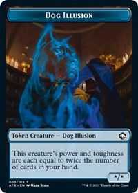 Dog Illusion // Guenhwyvar Double-Sided Token (3 // 13) [Adventures in the Forgotten Realms]