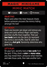 Magic Minigame: Mimic Match (4) [Adventures in the Forgotten Realms]