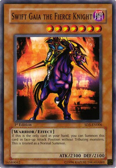 Swift Gaia the Fierce Knight (SD5-EN006) [Structure Deck: Warrior's Triumph]