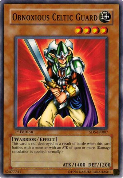 Obnoxious Celtic Guard (SD5-EN007) [Structure Deck: Warrior's Triumph]