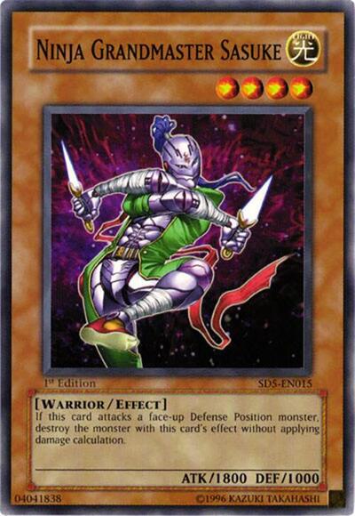 Ninja Grandmaster Sasuke (SD5-EN015) [Structure Deck: Warrior's Triumph]