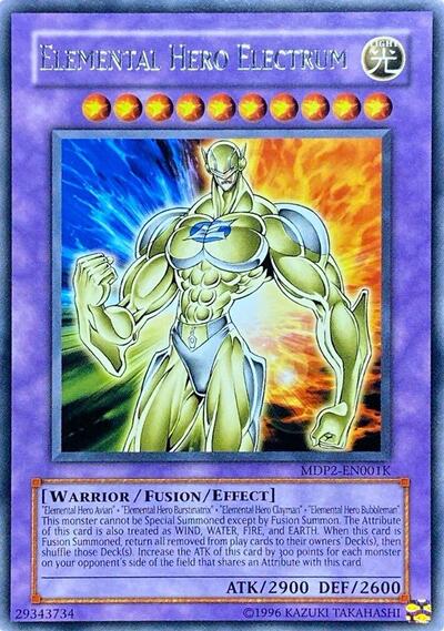 Elemental Hero Electrum (MDP2-EN001K) [Redemption Replacement]