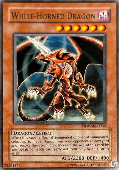 White-Horned Dragon (MDP2-EN006K) (MDP2-EN006K) [Redemption Replacement]