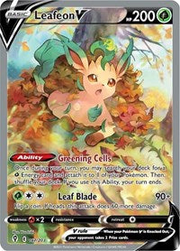 Leafeon V (Alternate Full Art) (167/203) [SWSH07: Evolving Skies]