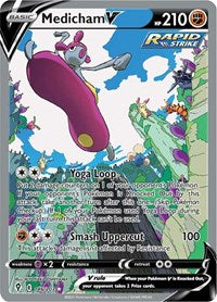 Medicham V (Alternate Full Art) (186/203) [SWSH07: Evolving Skies]
