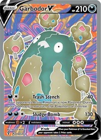 Garbodor V (Full Art) (190/203) [SWSH07: Evolving Skies]