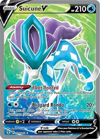Suicune V (Full Art) (173/203) [SWSH07: Evolving Skies]