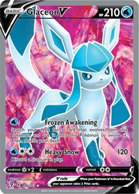 Glaceon V (Full Art) (174/203) [SWSH07: Evolving Skies]