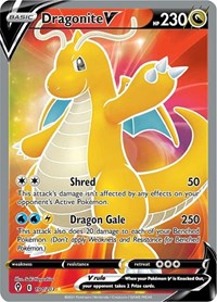 Dragonite V (Full Art) (191/203) [SWSH07: Evolving Skies]
