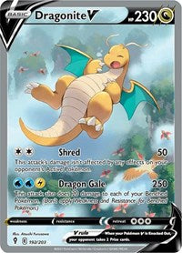 Dragonite V (Alternate Full Art) (192/203) [SWSH07: Evolving Skies]
