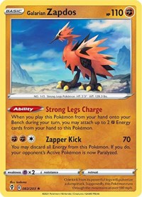 Galarian Zapdos (082/203) [SWSH07: Evolving Skies]