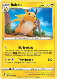 Raichu (050/203) [SWSH07: Evolving Skies]
