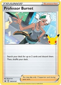 Professor Burnet - SWSH167 (25th Anniversary Stamp) (SWSH167) [SWSH: Sword & Shield Promo Cards]