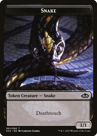 Snake // Zombie Double-Sided Token (1 // 2) [Commander Collection: Black]