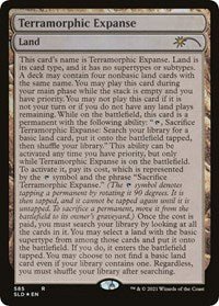 Terramorphic Expanse (Full-Text Lands) (585) [Secret Lair Drop Series]