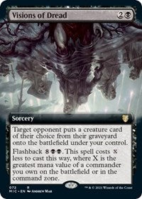 Visions of Dread (Extended Art) (72) [Commander: Innistrad: Midnight Hunt]