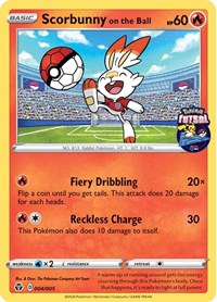 Scorbunny on the Ball - 004/005 (Pokemon Futsal) (004/005) [Miscellaneous Cards & Products]