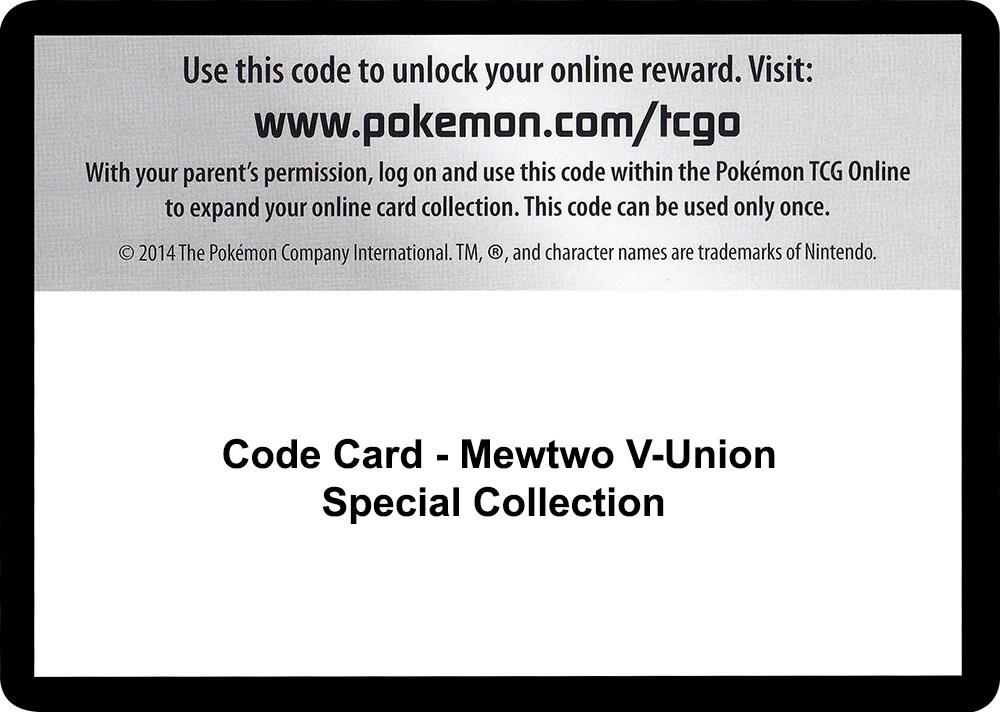Code Card - Mewtwo V-UNION Special Collection [SWSH07: Evolving Skies]