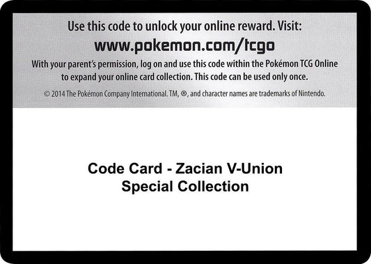 Code Card - Zacian V-UNION Special Collection [SWSH07: Evolving Skies]