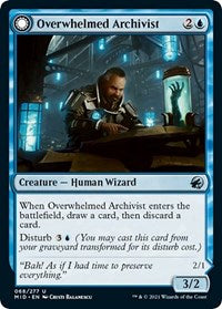 Overwhelmed Archivist (68) [Innistrad: Midnight Hunt]