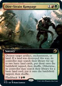 Dire-Strain Rampage (Extended Art) (370) [Innistrad: Midnight Hunt]