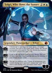 Teferi, Who Slows the Sunset (Borderless) (280) [Innistrad: Midnight Hunt]