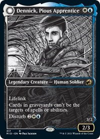 Dennick, Pious Apprentice (Showcase) (317) [Innistrad: Midnight Hunt]